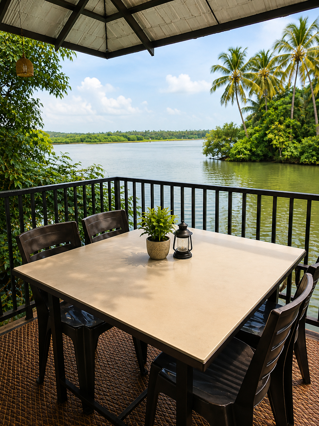 River Hut comfort and style — Maleyam Homestay