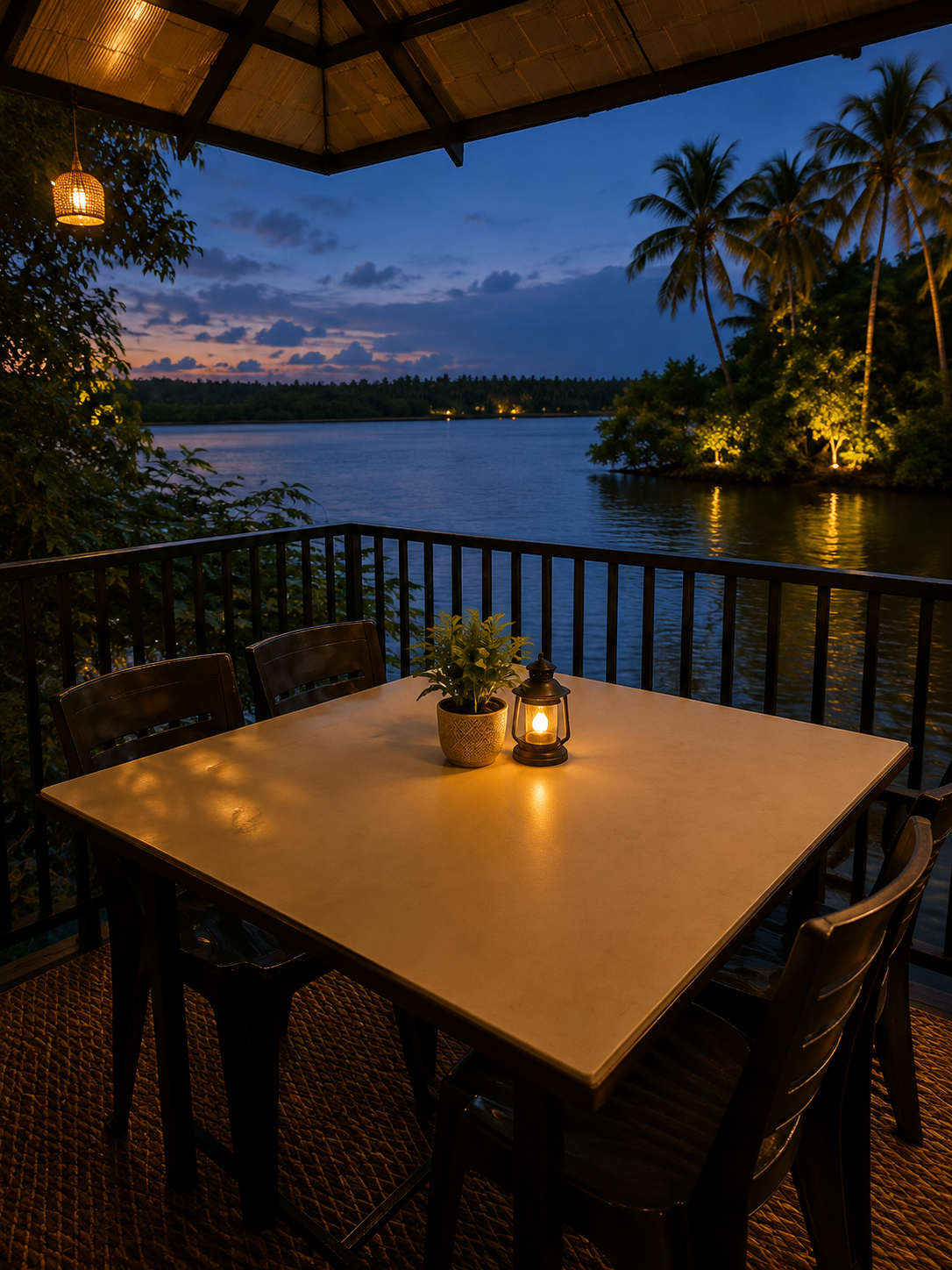 River Hut cozy corner — Maleyam Homestay
